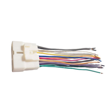 Custom Aftermarket 16 Pin Automotive Stereo Audio Power Supply Female Plug Wiring Harness