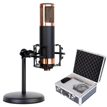 Microfono condensatore di registrazione di diaframma professionale - Attrezzatura di trasmissione metallica da 34 mm in metallo
