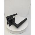 Salutan Serbuk Hitam Square Rose Magnet System Lever Handle