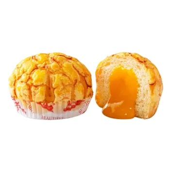 Frozen Hongkong Bread: Pineapple Bun with Cream Filling - Quick Heat Premade Melon Bread