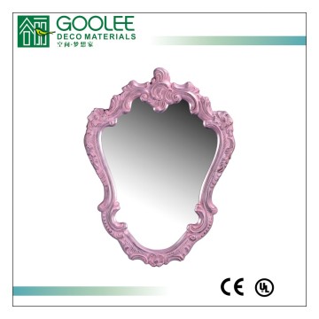 2017 hot sell pink elegant modern wall mirror with european style