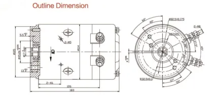 24v 2.2kw dc electric motor