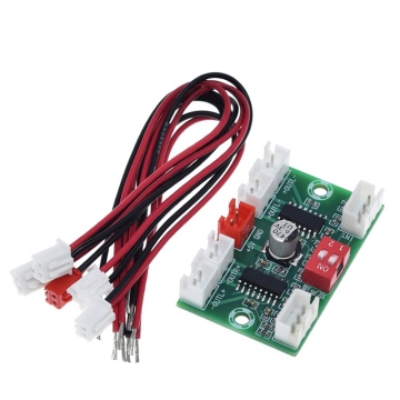 TZT 4*3W PAM8403 4 Channels Mini Digital Audio Amplifier DIY Module USB 5V