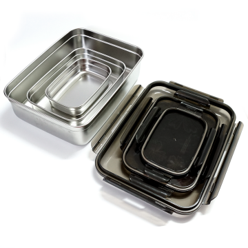 Travel Large Stainless Steel Food Storage Containers Set