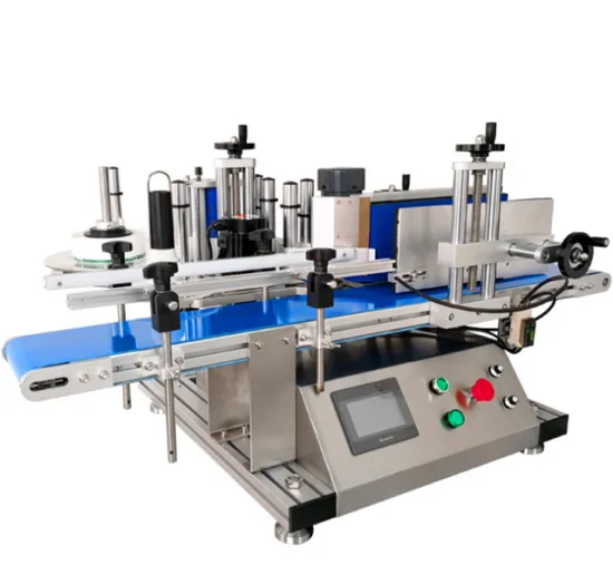 CE Certified Automatic Desktop Round Bottle Label Sticker Pasting Machine for Beverages
