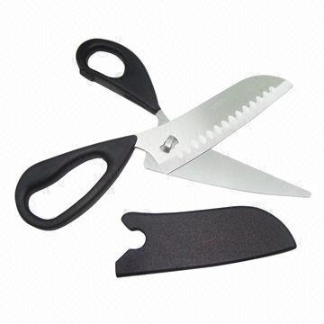 2-in-1 Kitchen Scissors, Chef Knife and Scissor Blade