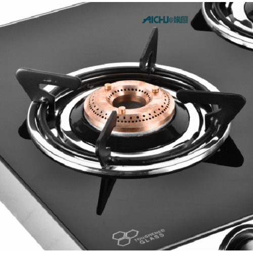 Astra Black Toughened Glass Cooktop 3 Brenner