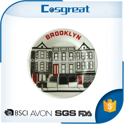 Melamine Brooklyn souvenir plate