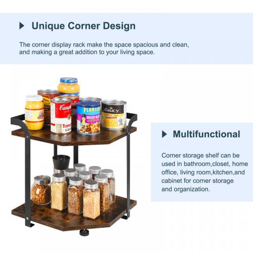 Organizador de almacenamiento de gabinete de cocina de 2 niveles