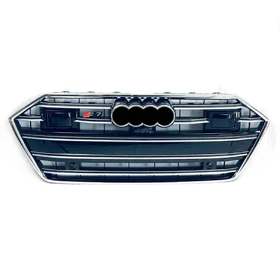Auto Grill ABS Gloss Black for Audi A7 Sportback C8 2019-2022 Facelift RS7 S7 Grille