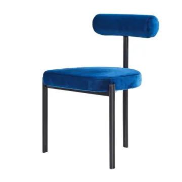 Nordic Metal Leg Leisure Velvet Lounge Chair