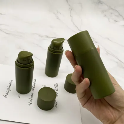 Custom Green PP Plastic Cosmetic Lotion Bottle 50ml