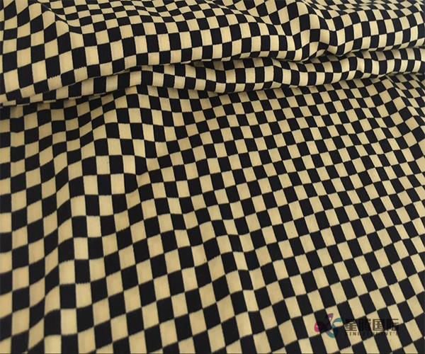 Geometric Check 100% Rayon Printed Fabric