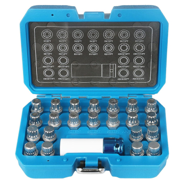 Anti-Theft Wheel Lock Lug Nut Removal Tool Kit for VW Volkswagen