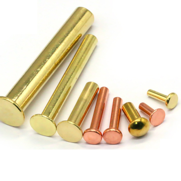 Customized Semi-Hollow Brass and Copper Rivets