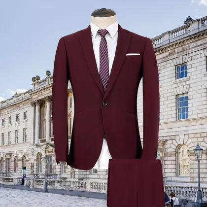 Classic 3 Piece Men's Suit Set - Wedding Groom Wear & Business Attire