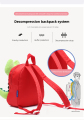 3D Cartoon School Bags Toddler Kids Backpack Cartoon Child Kids School Bag για κορίτσια Nylon Χαριτωμένη τσάντα ώμου