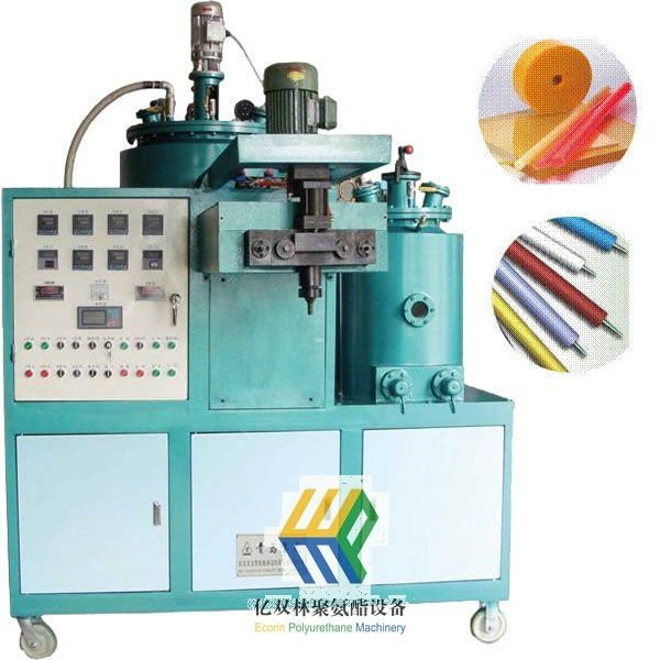 Low pressure pu foaming machine for elastomer