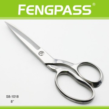 S8-1018 20.3cm 2Cr13 Stainless Steel Blade With Zinc Alloy Handle Tailoring Scissors