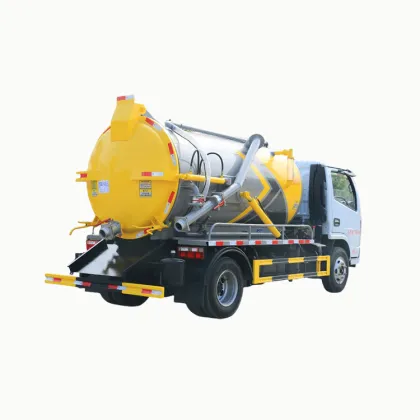 Dongfeng 4000 liters Small Vacuum suction sewage truck