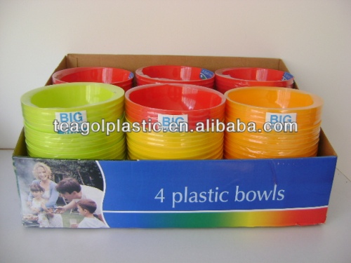 4PK Plastic bowls TG1003EG