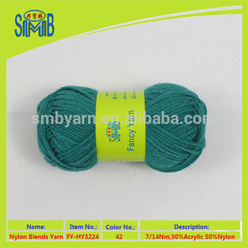 china manufacturer wholesale so soft acrylic-nylon blend melange yarn
