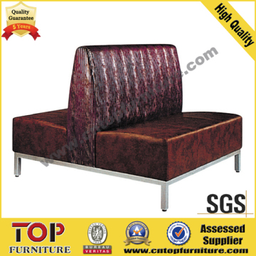 Hotel Leather Restaurant Dining Sofa