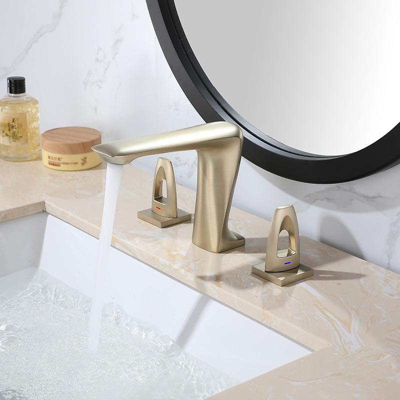 European art minimalist 3 hole separating faucet