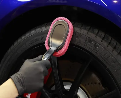 Car Tire Waxing Brush Can Replace The Glazing Long Handled Sponge Anto Cleaning And Beauty Tool Tire polish brush