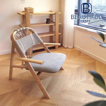 เก้าอี้เชือกถักไม้ยาง Liangjia