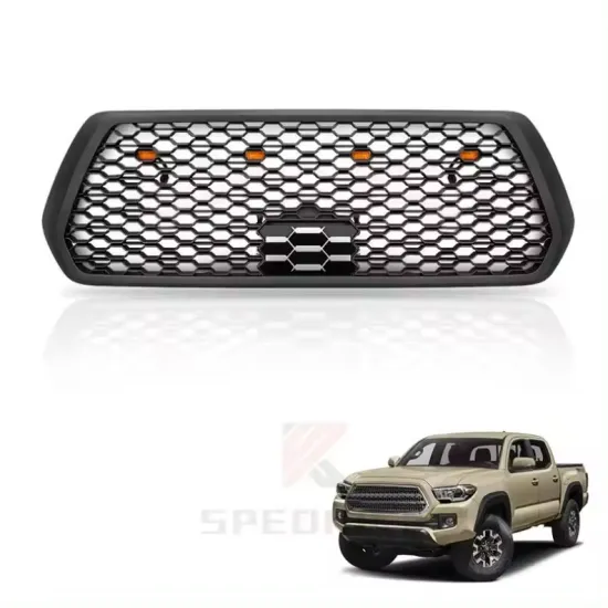 Spedking 16+ Hot Sale ABS Accessory Front Grille with Light for Toyota Tacoma TRD Grille