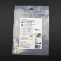 Eco Friendly Ziplock Clear Plagg Black Packaging Bag