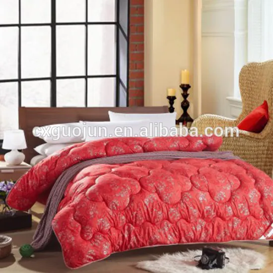 polyester woven pearlescent printed fabric/bedsheet /duvet cover