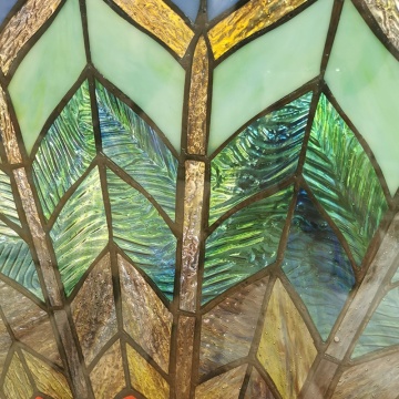 Custom Colored Stained Glass Panels for Church Doors and Windows