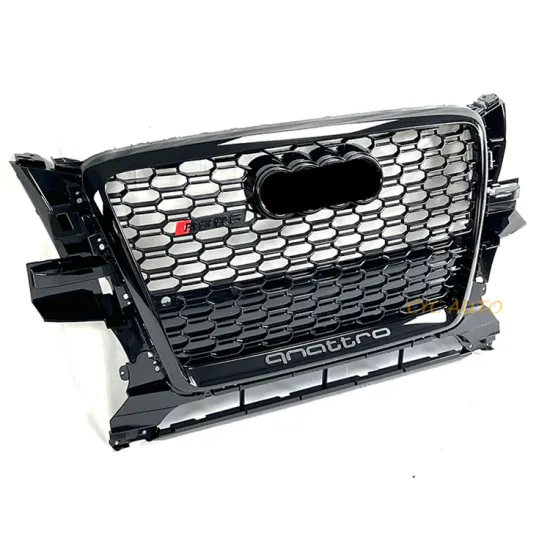 RSQ5 Style Front Bumper Grille - Black Honeycomb Mesh for Audi Q5 8R & SQ5 (2008-2012)