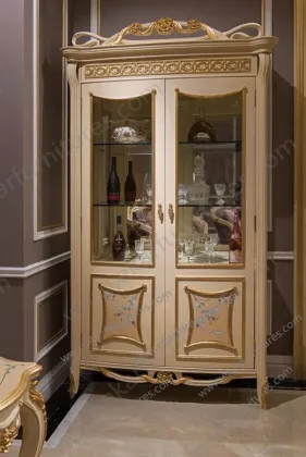Tall plywood white wine cabinet / wine cabinet wood