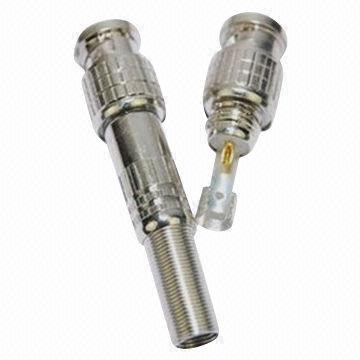 BNC Connectors with -40 to 60°C Temperature Range and Brass, Gold or Silver Plating