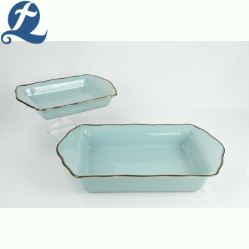 Bakeware di porcellana rettangolare irregolare Phnom Penh