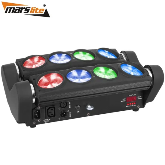 8x10W Spider LED Light - RGBW Beam Moving Head