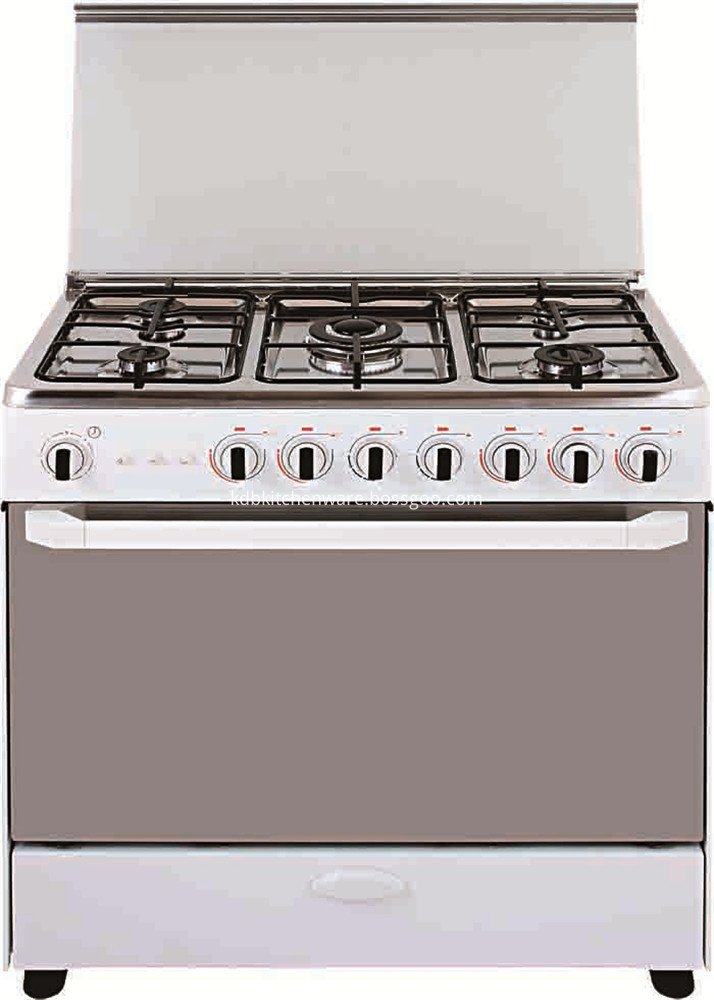 Restaurant equipment free standing 4 burners cooker gas range gas stove with electric oven