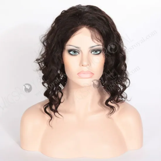 remy human hair all hand tied short curly wig for black women