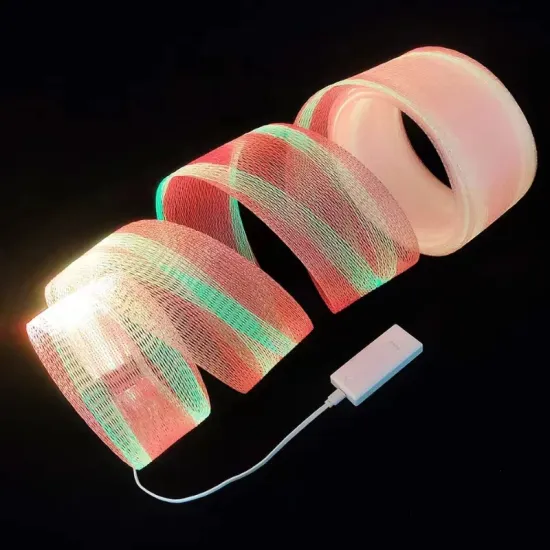 Outdoor Waterproof RGB LED Fiber Optic Mesh Net Light for Christmas Tree Decoration