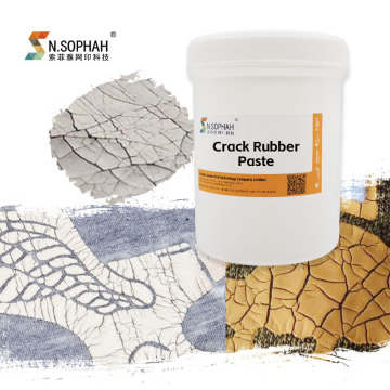High Quality High Fastness Fabric Printing with Special Screen Printing Crack Rubber Paste
