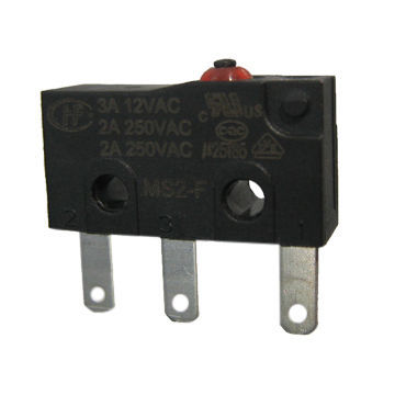 Water-resistant Micro Switches, Rated Power Supply of 125V AC 5A/250V AC 3A, Solder Terminal