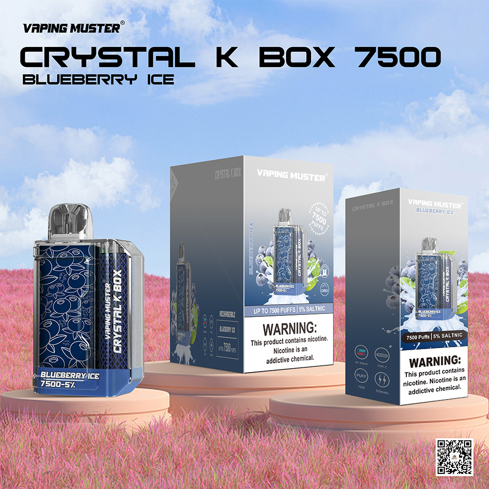 Crystal K Vape Box 7500 Puffs