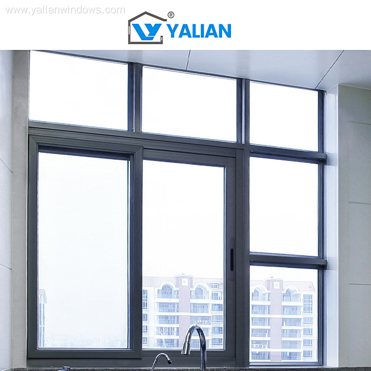 Thermal Insulation Three Track Aluminum Sliding Window