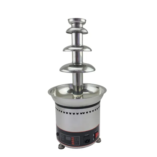 4-7 Tier Commercial Chocolate Fountain with Stainless Steel Construction and Digital Display Panel