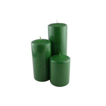 scented pillar candle ice blue color candle