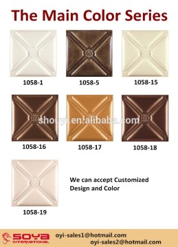 3D soft leather wall panels and xeiling paper