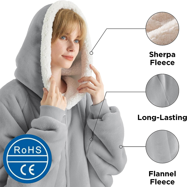 Zipper Hoodie Blanket